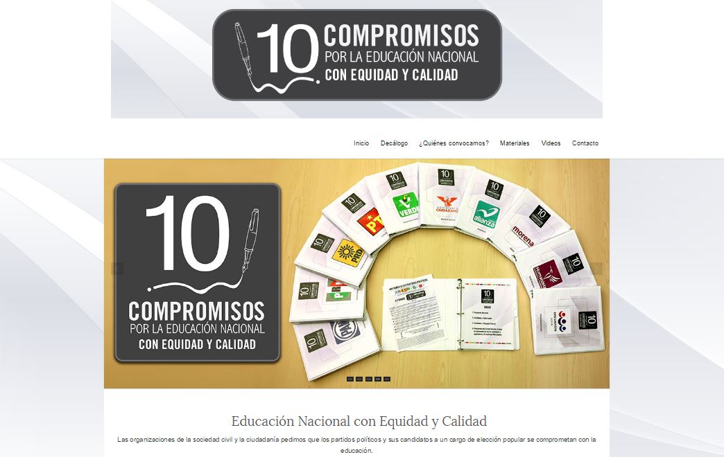 10 compromisos educación