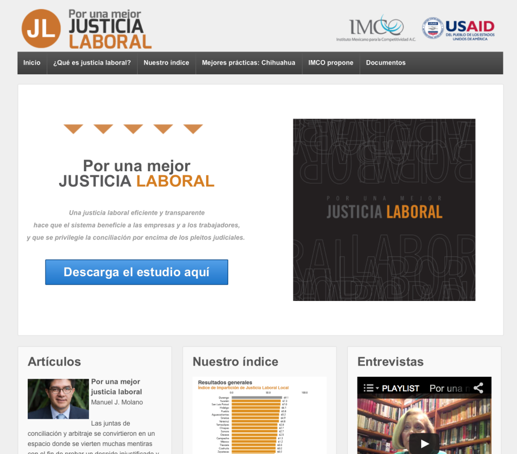 Micrositio: Por una mejor JUSTICIA LABORAL