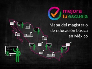 Mapa del magisterio de educación básica en México